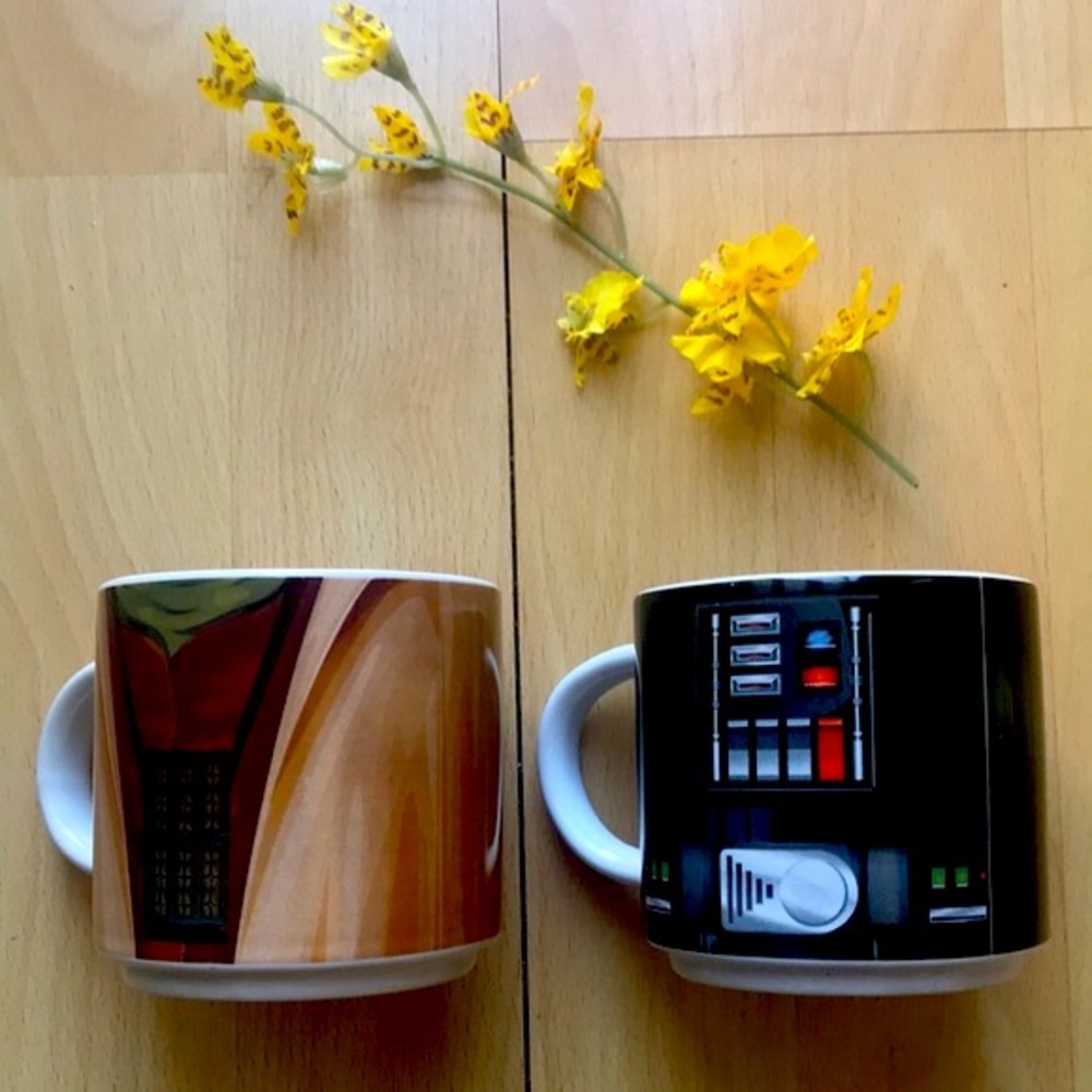 Rare Yoda and Darth Vader Lucasfilm Cups